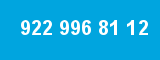 922 996 81 12